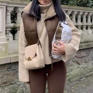 Zara Reversible Short Puffer Vest